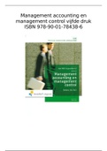 Management accounting en management control samenvatting hoofdstuk 1