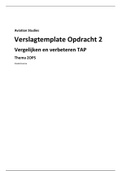 2OPS - IO2 - Vergelijkend onderzoek en optimalisatie van een TAP
