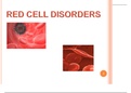 Red Cell Disorder and its Oral Manifestation