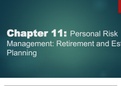 Personal Risk Management: Retirement and Estate Planning