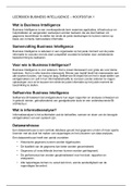 Uitgebreide samenvatting leerboek Business Intelligence - Peter Ter Braake