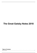 The Great Gatsby Comprehensive Quotes