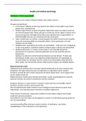 Boeksamenvatting Health And Medical Psychology 