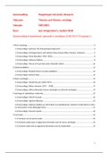 Samenvatting tentamenstof theories and themes sociology (ENP22803)