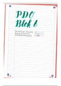 Samenvatting PDO Fase 2 Blok 6