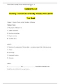 Nursing Theories and Nursing Practice 4th Edition Test Bank