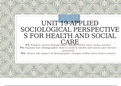 Health and Social Care Level 3 - Unit 19 - P3, P4, M2