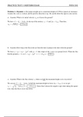 Physics 1 Midterm Practice Test 3