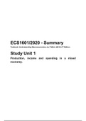 ECS1601 - 2020 - Summary - Study Unit 1