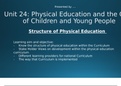 Unit 24 - Physical Education and the Care of Children and Young People Bundle (D*)