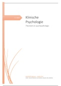 Samenvatting Klinische Psychologie 