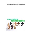 Samenvatting Cross cultural communication
