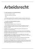 Arbeidsrecht Complete Samenvatting