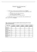 Virtual Lab The Cell Cycle and CancerWorksheet(USE AS GUIDE ONLY)