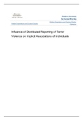 Influence of Distributed Reporting of Terror Violence on Implicit Associations of  Individuals Walden University(USE AS GUIDE ONLY)