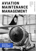 Summary Aviation Maintenance Management (AMM)
