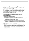 Summary: Sustainable Organisation BMNG7311