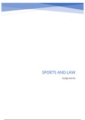 Assignments Sports and Law 2019-2020