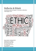 Reflectie en ethiek (9.0 als cijfer) PL3 verpleegkunde HBO stage