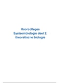 Systeembiologie: samenvatting hoorcolleges DEEL 2