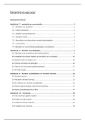 Samenvatting sportpsychologie (Frank C. Bakker & Raôul R.D. Oudejans) hoofdstuk 7 t/m 12 