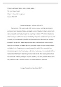 WGST 2010- Ch.1 Essay Summaries