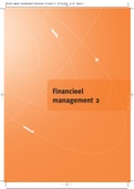 Financieel management 2 (9789037208191) hoofdstuk 1 tot 4 inclusief vragen