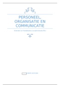 Samenvatting: PDL - Personeel, organisatie en communicatie (2019/2020)