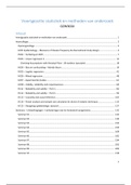 Samenvatting GZW3024 - Voortgezette Statistiek en Methoden van Onderzoek