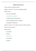 BIO1011 AP Quiz Week 2 / BIO 1011 Week 2 Quiz (2019): Anatomy and Physiology: South University (Already graded A, this is the latest version) 