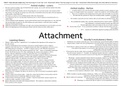 Attachment AQA A Level Psychology Mindmaps