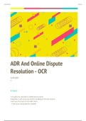 ADR And Online Dispute Resolution OCR