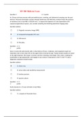 MN 580 Midterm Exam {Latest}– Questions with Answers (Graded A)