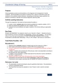 NR 511 Clinical Practice Guideline Assignment Guidelines with Scoring Rubric