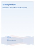 NCOI Eindopdracht Masterclass Human Resource management cijfer 6,5