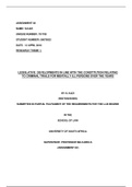 LME - LEGAL RESEARCH METHOD&period; - ASSIGNMENT 2 - ASSIGNMENT FORM AN LLB CUM LAUDE GRAD