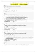 BSC 2346 A & P; Module 8 Quiz, Latest Complete Solution Guide, Attempt Score; 100% ( Verified)