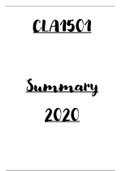 CLA1501 - Notes-2020