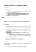 Samenvatting BED1 Organisatie & Management