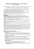 Communication and Organisations study notes (CM1014)