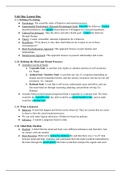 Unit One Psychology Notes