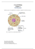 Cambridge International AS and A Level Biology Ch 1- Cell Structure