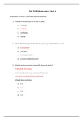 Chamberlain NR 283 Quiz 4 / Chamberlain NR283 Pathophysiology Quiz 4 (2019, Latest ) (Verified Answers by GOLD rated Expert, Download to Score A)