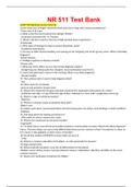NR 511; Test bank - All Chapters Multiple Choice & True/False Questions & Answer ( with Correct Answers Section) Latest (updated 2019/20) Chamberlain College of Nursing.
