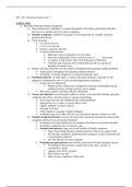 Abnormal Psychology Exam 3 Notes (Lecture & Text) & Study Guide
