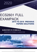 ECS26012023 FULL EXAMPACK LATEST PAST PAPERS AND SOLUTIONS AND QUESTIONS COMPREHENSIVE PACK  FOR EXAM AND ASSIGNMENT PREP 