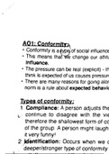 Social Influence Psychology Notes 