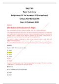 BNU1501 Assignment 1 Semester 1 2020 Answers 
