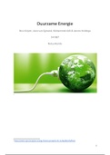 Profielwerkstuk Duurzame Energie Natuurkunde 5 Havo Cijfer: (7,5)