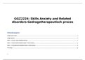 Samenvatting GGZ2224 Skills Anxiety and Related Disorders